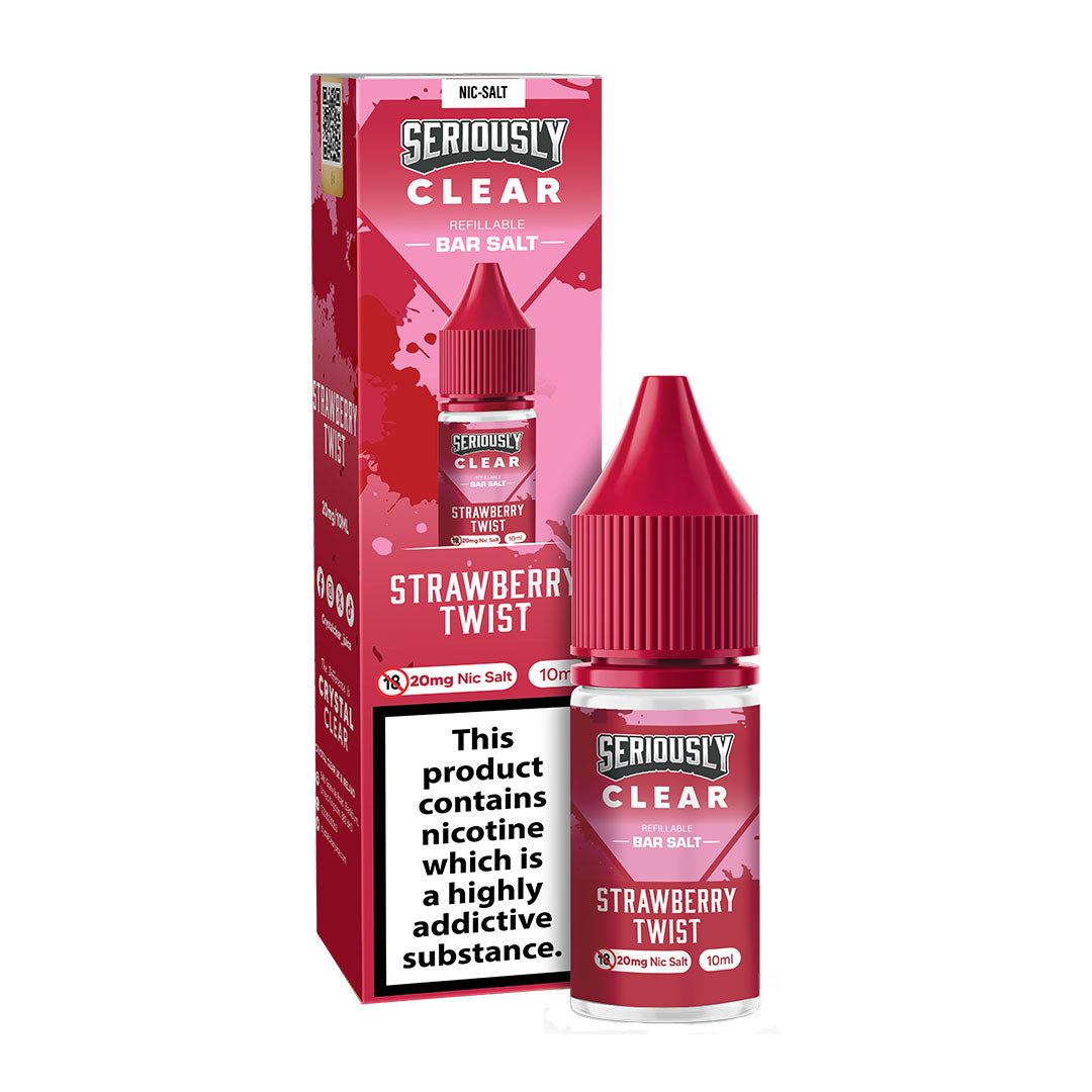 Strawberry Twist Doozy Seriously Crystal Clear 10ml Nic Salts E Liquid