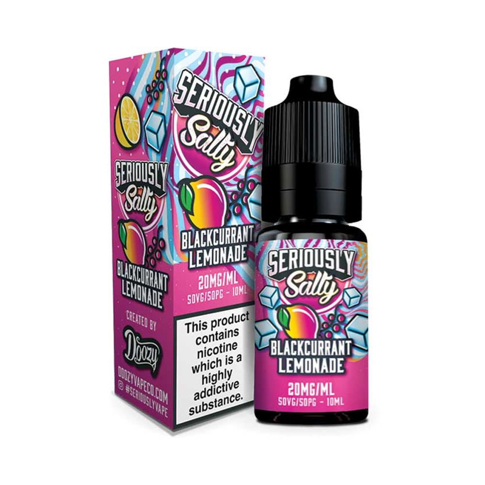 Blackcurrant Lemonade Doozy Vape Seriously Salty 10ml Nic Salt E Liquid