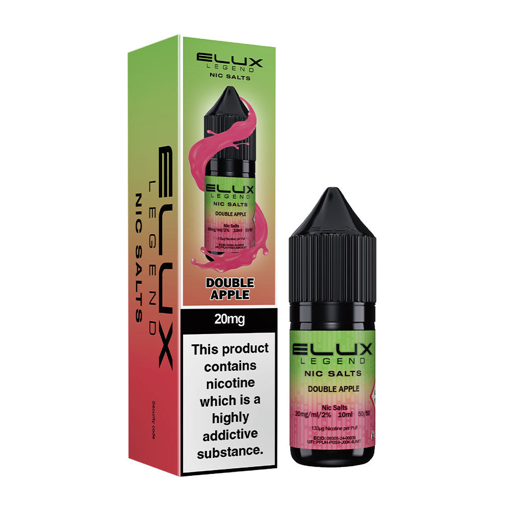 Double Apple Elux Legend 10ml Nic Salt E Liquid