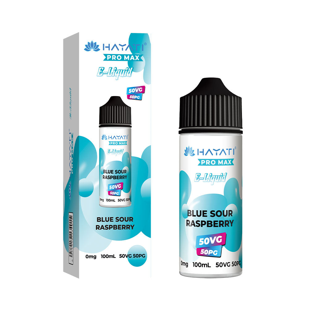 Blue Sour Raspberry Hayati Pro Max 50/50 100ml Shortfill Eliquid