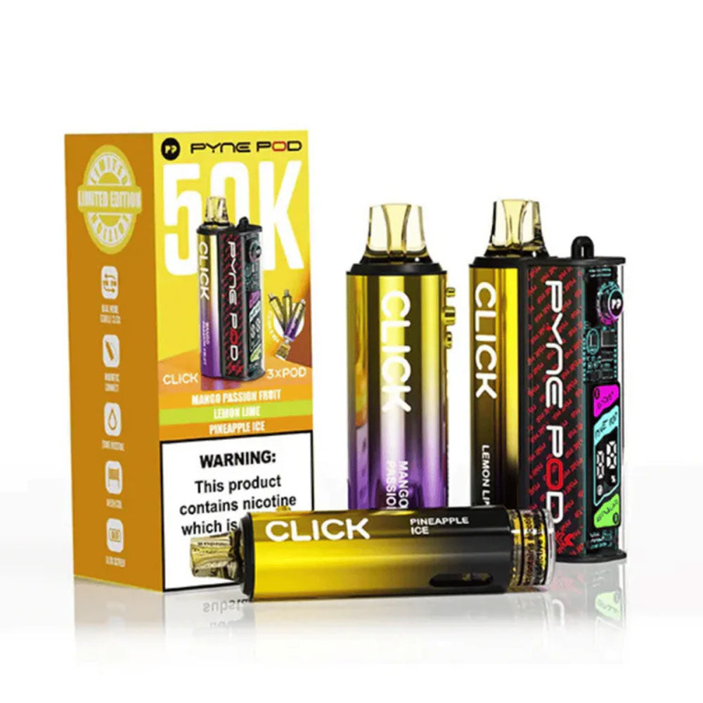 PYNE Pod Click 50K Prefilled Kit - Yellow Edition