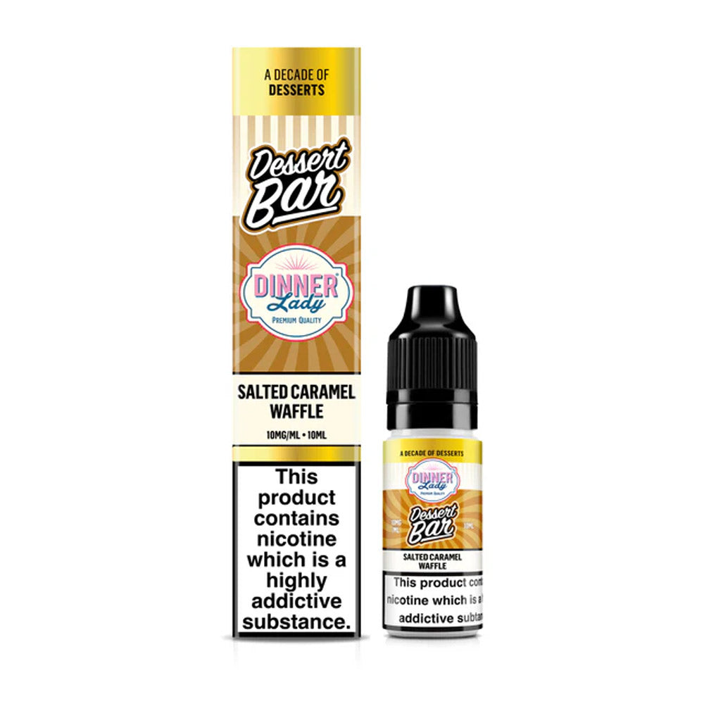Salted Caramel Waffle Dinner Lady Dessert Bar Salts 10ml Nic Salt Eliquid