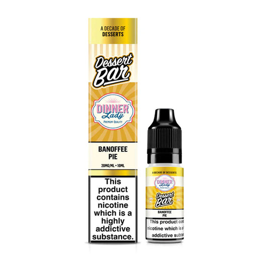 Banoffee Pie Dinner Lady Dessert Bar Salts 10ml Nic Salt Eliquid