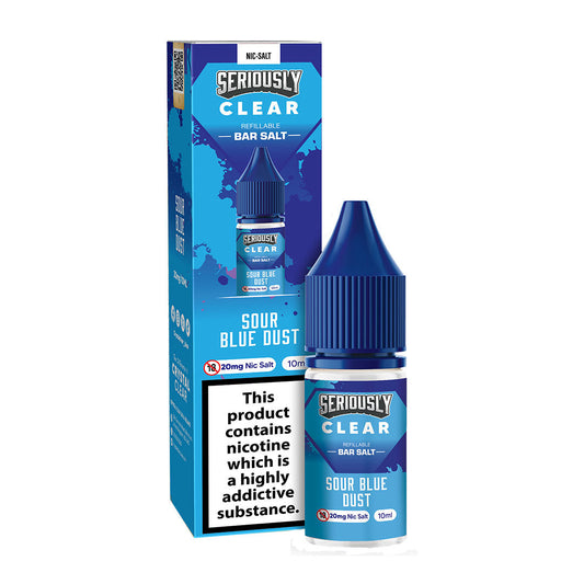 Sour Blue Bust Doozy Seriously Crystal Clear 10ml Nic Salts E Liquid