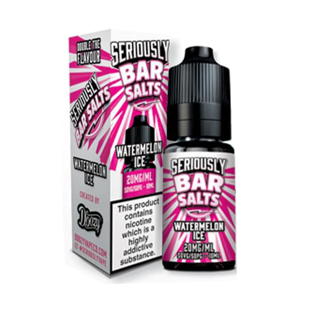 Watermelon Ice Doozy Vape Seriously Bar 10ml Nic Salt E Liquid