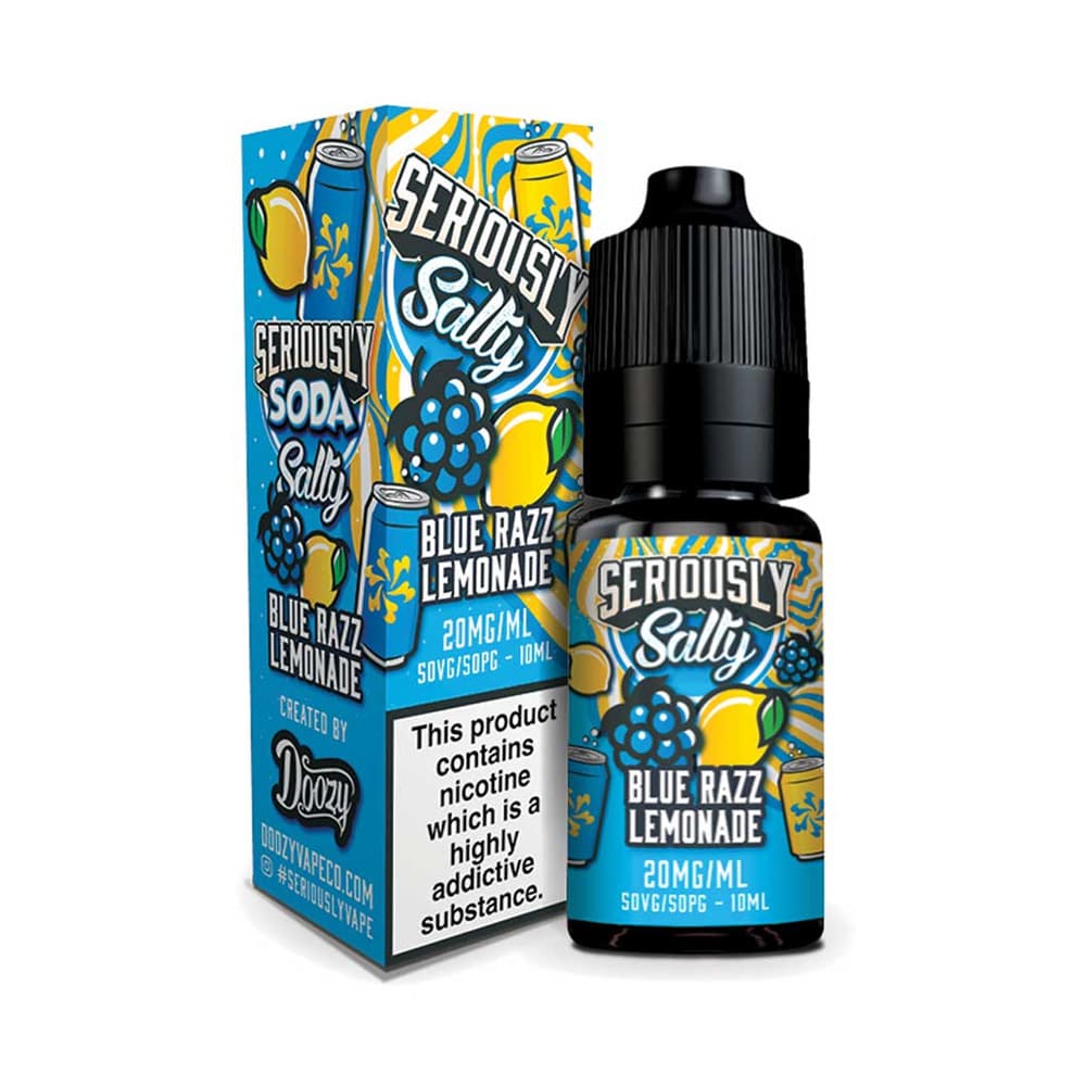 Blue Razz Lemonade Doozy Vape Seriously Soda 10ml Nic Salt E Liquid