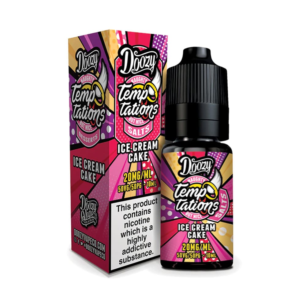 Ice Cream Cake Doozy Vape Temptations 10ml Nic Salt E Liquid