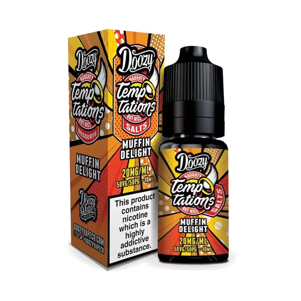 Muffin Delight Doozy Vape Temptations 10ml Nic Salt E Liquid