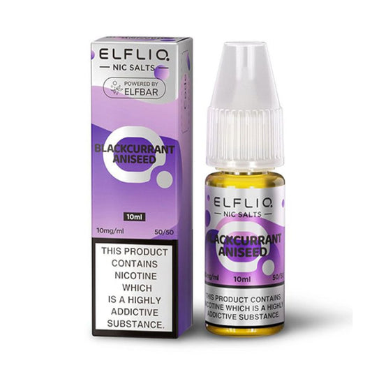 Blackcurrant Aniseed ELFLIQ 10ml Nic Salt E Liquid