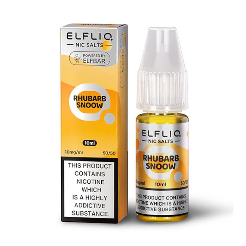 Rhubarb Snoow ELFLIQ 10ml Nic Salt E Liquid