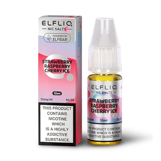 Strawberry Raspberry Cherry Ice ELFLIQ 10ml Nic Salt E Liquid