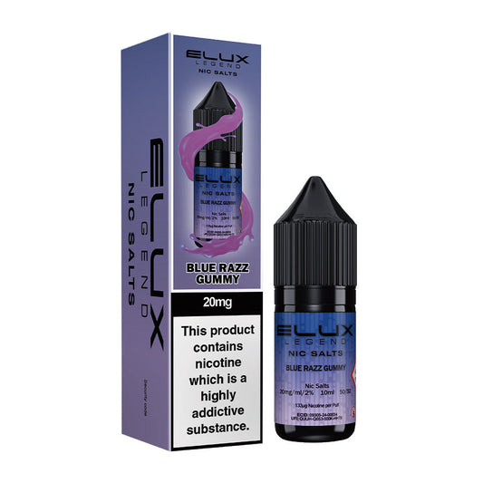 Blue Razz Gummy Elux Legend 10ml Nic Salt E Liquid