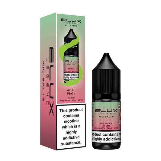 Apple Peach Elux Legend 10ml Nic Salt E Liquid