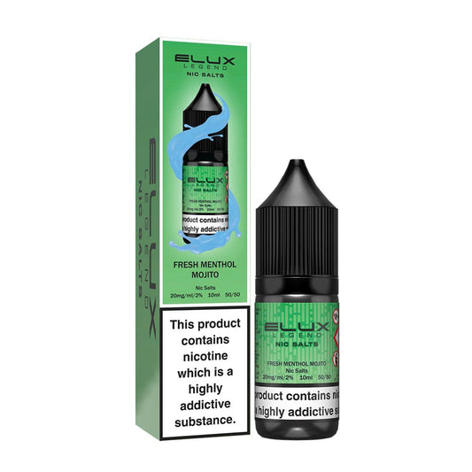 Fresh Menthol Mojito Elux Legend 10ml Nic Salt E Liquid