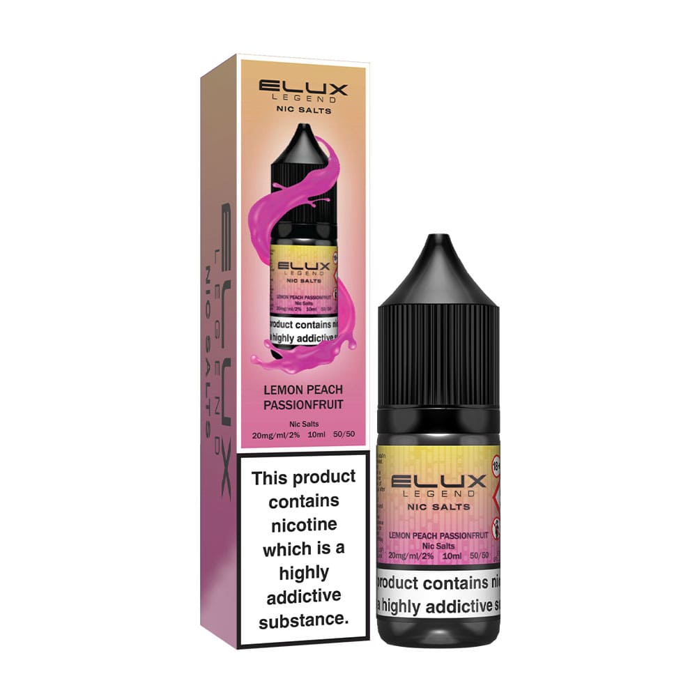 Lemon Peach Passionfruit Elux Legend 10ml Nic Salt E Liquid