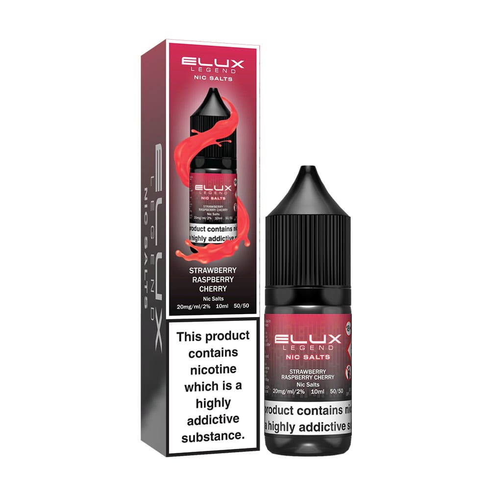 Strawberry Raspberry Cherry Elux Legend 10ml Nic Salt E Liquid