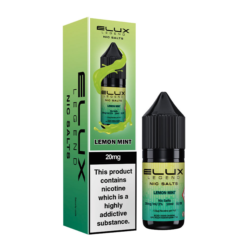 Lemon Mint Elux Legend 10ml Nic Salt E Liquid