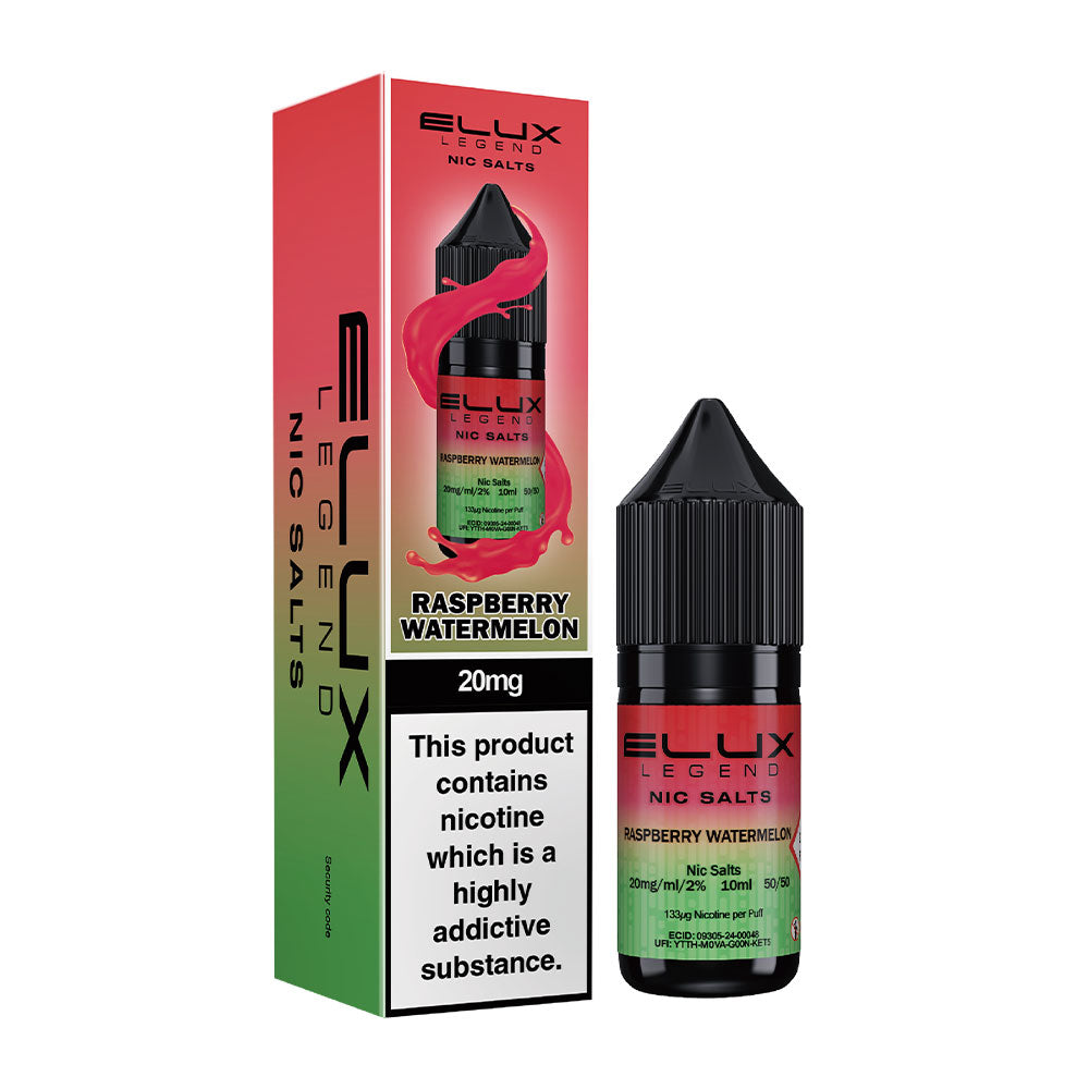 Raspberry Watermelon Elux Legend 10ml Nic Salt E Liquid