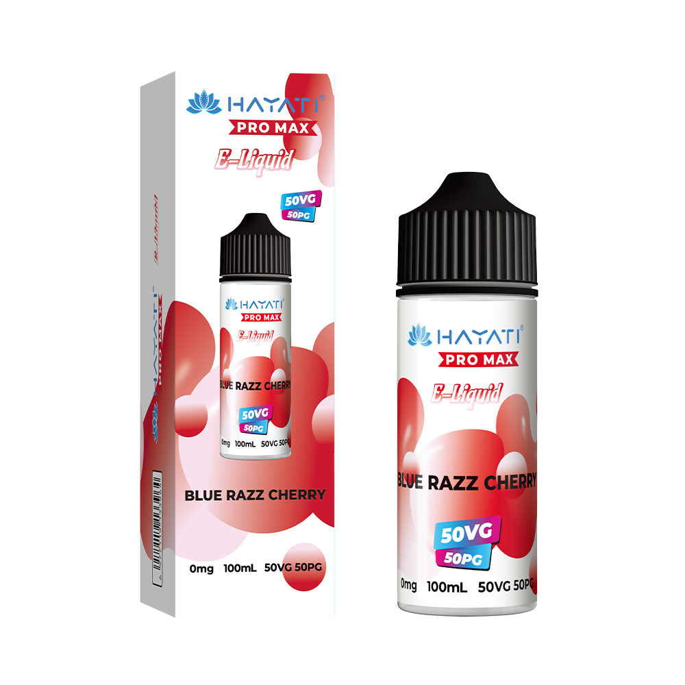 Blue Razz Cherry Hayati Pro Max 50/50 100ml Shortfill Eliquid