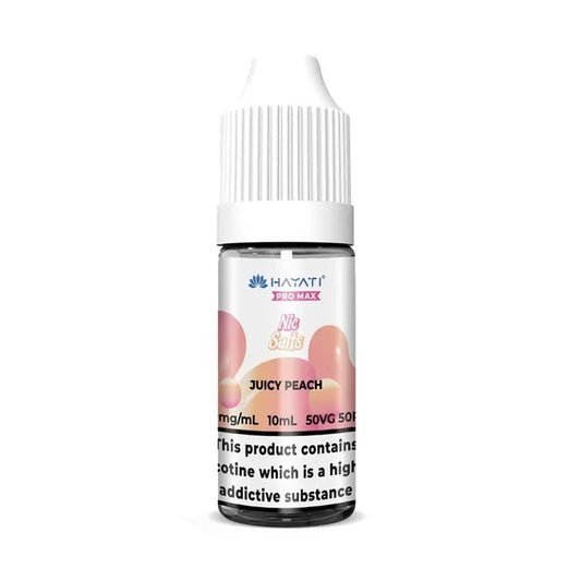 Juicy Peach Hayati Pro Max 10ml Nic Salt E Liquid