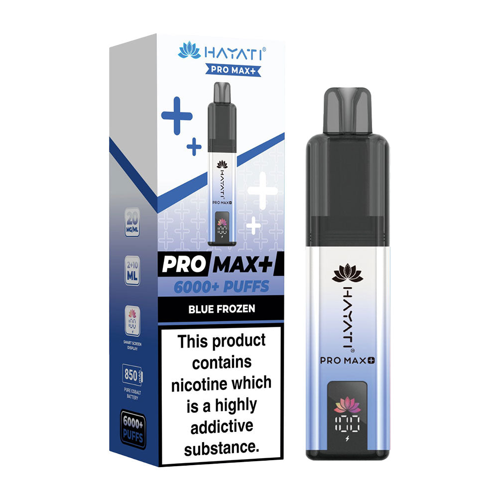 Hayati Pro Max Plus 6000 Puffs with different flavours