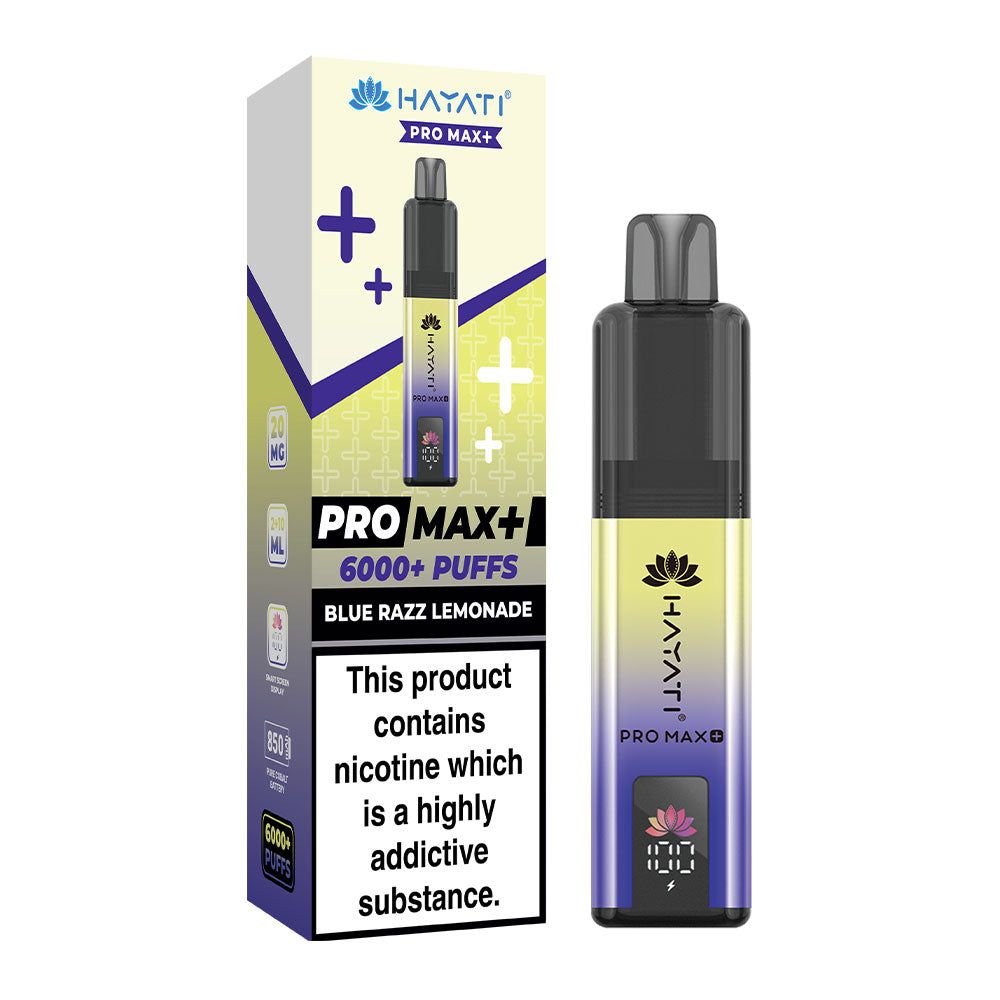 Hayati Pro Max 6000 Blue Razz Lemonade Flavour Vape