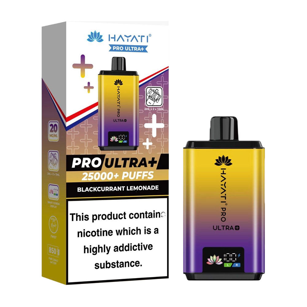 Hayati Pro Ultra+ 25K Prefilled Vape Kit - Blackcurrant Lemonade