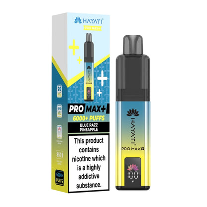 Hayati Pro Max Plus 6000 Puffs with different flavours