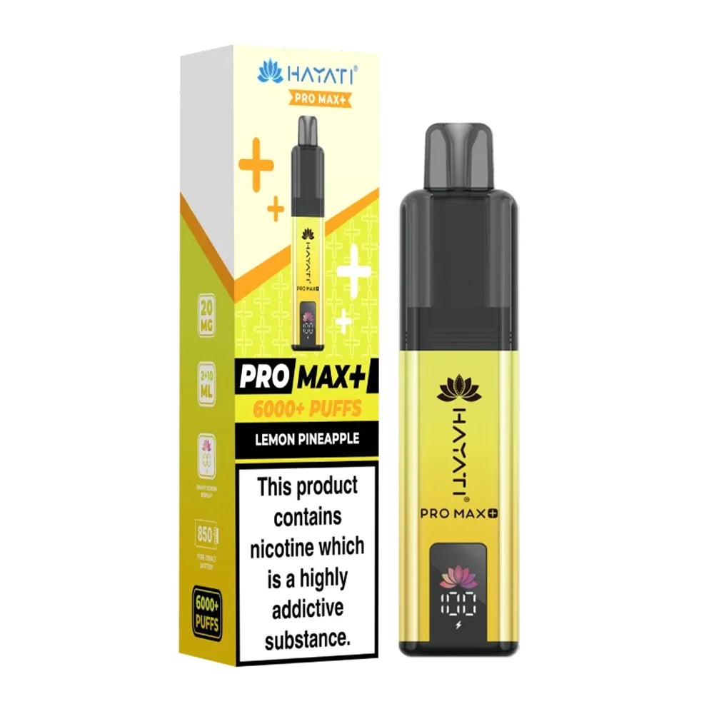 Hayati Pro Max Plus 6000 Puffs with different flavours