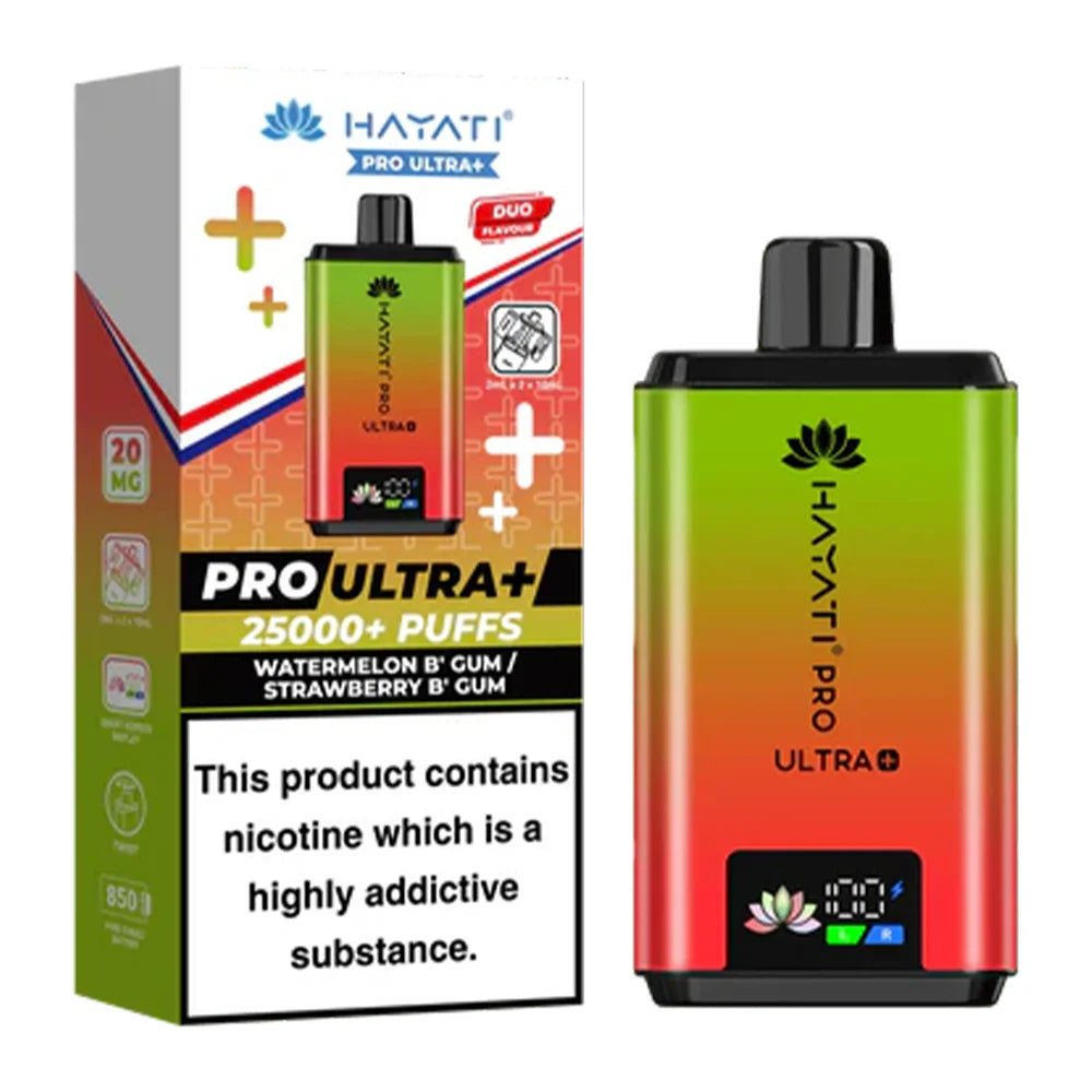 Hayati Pro Ultra+ 25K Prefilled Vape Kit - Cherry Ice / Peach Mango