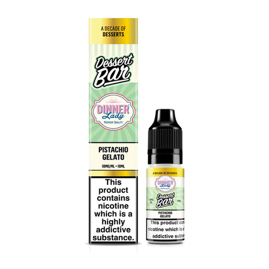 Pistachio Gelato Dinner Lady Dessert Bar Salts 10ml Nic Salt Eliquid