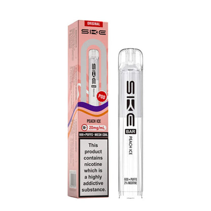 SKE Crystal Original 600 Prefilled Pods - Peach Ice