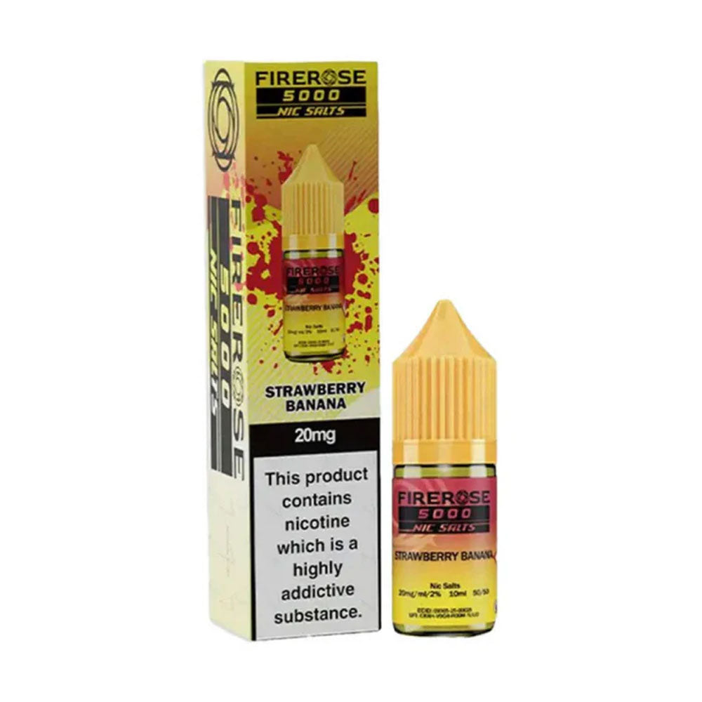 Strawberry Banana Firerose 5000 10ml Nic Salt E Liquid