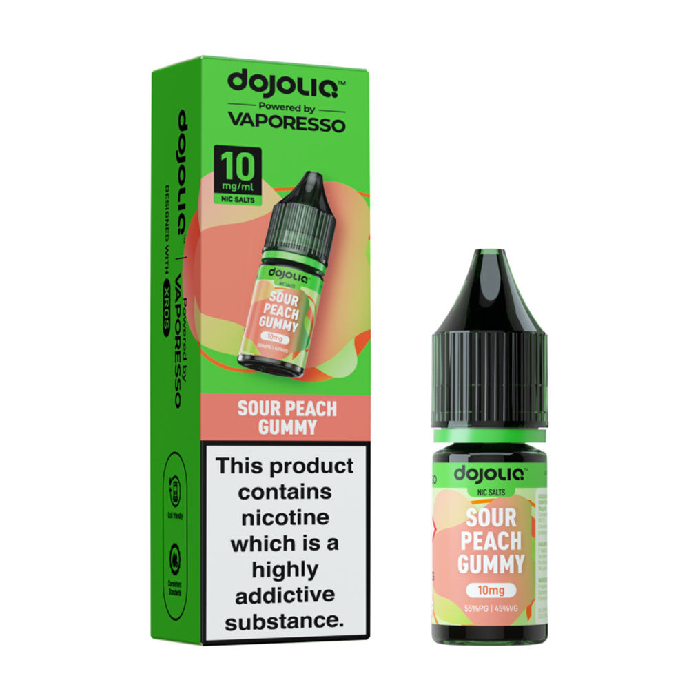 Sour Peach Gummy Vaporesso DojoLiq 10ml Nic Salt E Liquid