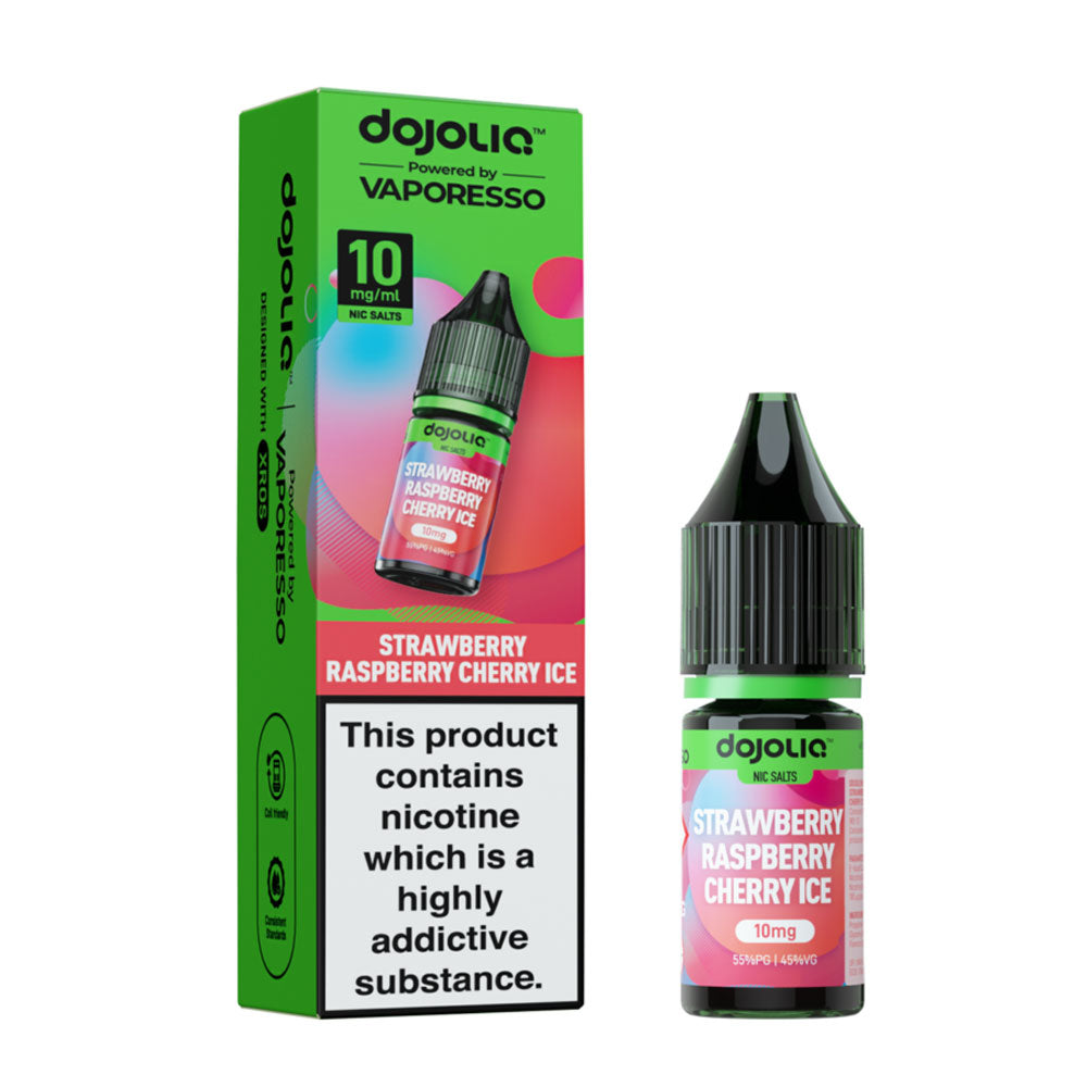 Strawberry Raspberry Cherry Ice Vaporesso DojoLiq 10ml Nic Salt E Liquid